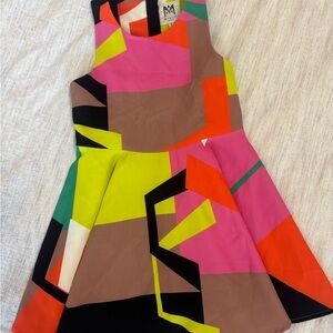 Colorful Geometric Kids Dress